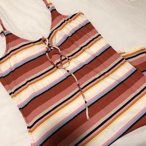 COLORFUL RIBBED BODYCON